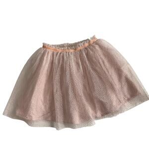 Zara Metallic Dot Tulle Skirt - Pink - 4/5